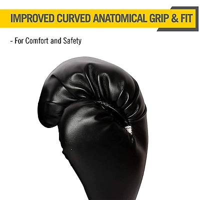 Everlast Pro Style Training Boxing Gloves-BLACK-12-2