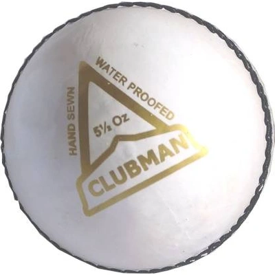GRASSHOPPER Clubman Cricket Leather Ball-WHITE-1