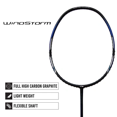 Li-ning Windstorm 78 Plus Badminton Racquets (colour May Vary)-NAVY/GOLD/SILVER-FS-2