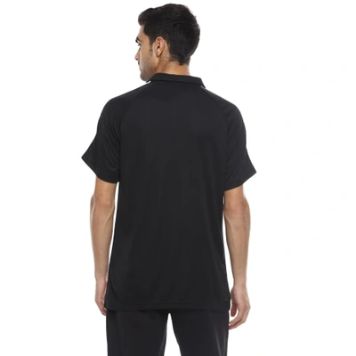 Sporty Men Polo Neck Black T-Shirt-34466