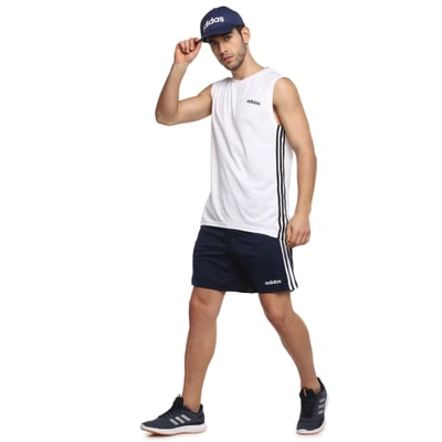 Adidas Cotton Blend Sports Shorts for Men-Navy-L-1