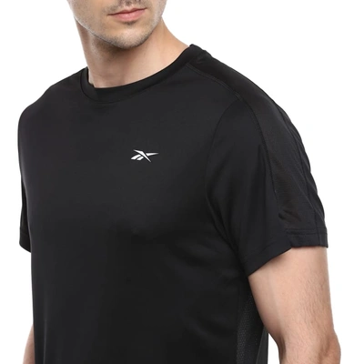 Reebok Mesh Round Neck Solid / Plain T-Shirt for Men-34409