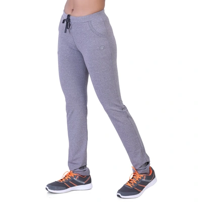 Laasa Women Just Dry Solid Track Pant-L-Light Grey-1