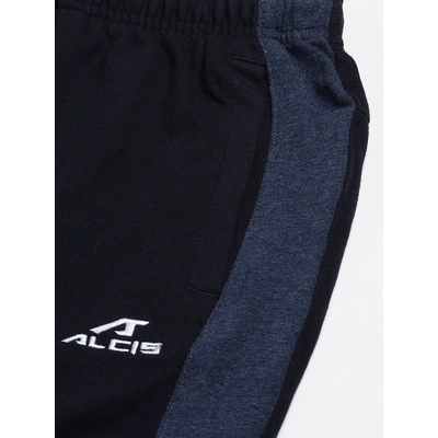 ALCIS MEN BLACK SOLID TRACK PANT-Black-XL-1