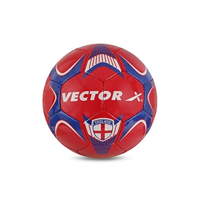 Vector X England Hand Stitched Football-Red / Blue-5-1