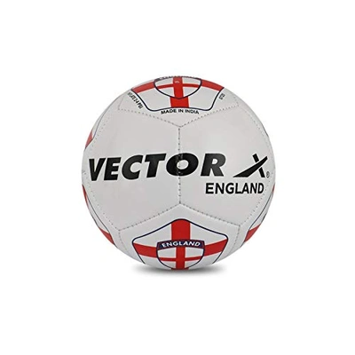 Vector X England Machine Stitched Football-Red / White-3-1