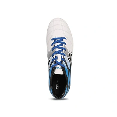 Vector X Webster Football Shoes for Men-WHITE-BLU-BLK-10-1