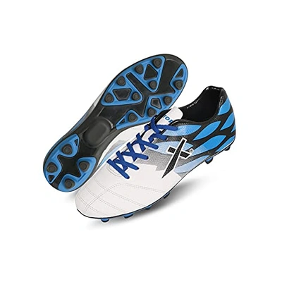 Vector X Webster Football Shoes for Men-4-WHITE-BLU-BLK-2