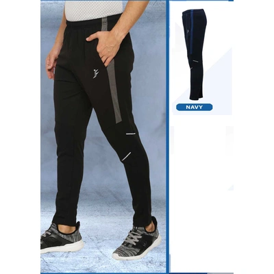 Buy Men'S Recycled Polyester Slim-Fit Gym Track Pants - Black Online