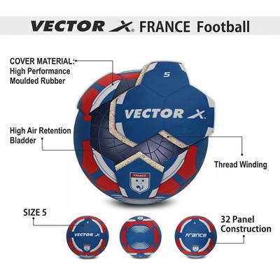Vector X France Rubber Moulded Football-30006