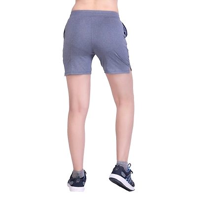 LAASA WOMEN'S JUST-DRY MELANGE SHORTS-Navy Melange-M-2