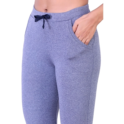 LAASA WOMEN'S SOLID ROXY MELANGE TRACK PANT-34946