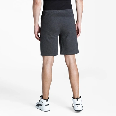 Puma Zippered Men's Woven Jersey Shorts-Dark Grey-L-2