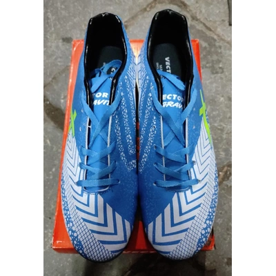 Vector X Gravity Football Shoes (Blue - White)-BLUE - WHITE-4-3
