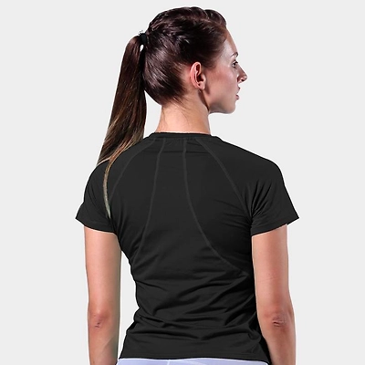 Dive Women Flex Tee Black T shirt-BLACK-XXL-2