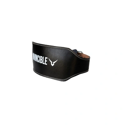 INVINCIBLE WEIGHT LIFTING LEATHER BELT-BLACK-XL-2