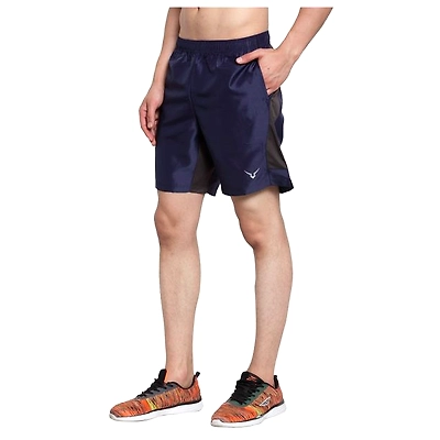 INVINCIBLE MEN’S TRAINING NAVY GREY SHORTS-35623