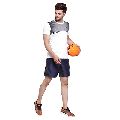 INVINCIBLE MEN’S TRAINING NAVY GREY SHORTS-XL-NAVY/GREY-1