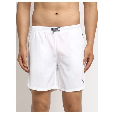 INVINCIBLE MEN’S FEATHER WEIGHT CROSSFIT SHORTS-L-WHITE-1