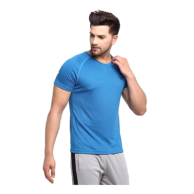 INVINCIBLE MEN'S SOLID TRAINING T-SHIRT-35693