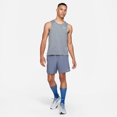 Nike Challenger Men's Brief-Lined Running Shorts-Grey-L-1