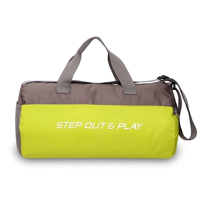Nivia Step Out &amp; Play Gym Bag-OLIVE GREEN/GREY-1
