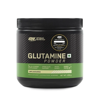Optimum Nutrition L-Glutamine Powder, Amino Acid Support &amp; Muscle Recovery-Unflavoured-1