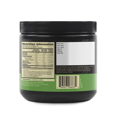 Optimum Nutrition L-Glutamine Powder, Amino Acid Support &amp; Muscle Recovery-Unflavoured-2