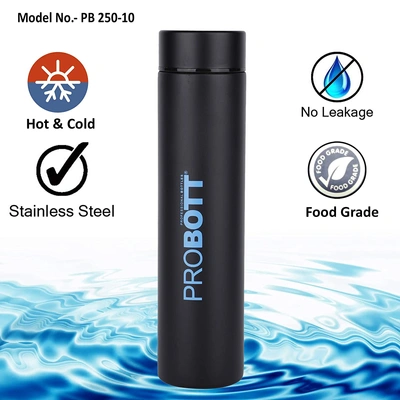 PROBOTT Stainless steel double wall vacuum flask PB 400-10 400 ml Bottle (Colour May Vary)-Blue-2