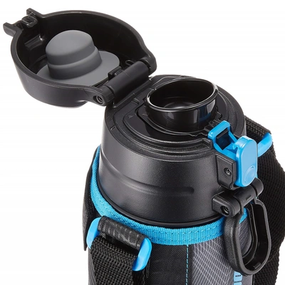Zojirushi 820ml Cup and Direct Drinking Sports Bottle with Sleeve and Strap-Black-820 ML-2