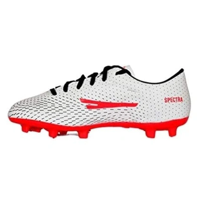 Sega Spectra Football Stud Football Shoes For Men-2-White - Black-2