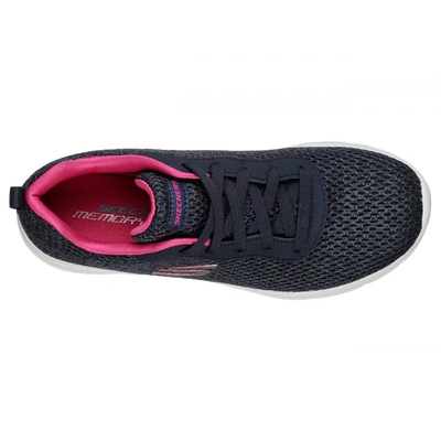 SKECHERS WOMENS DYNAMIGHT 2.0 QUICK CONCEPT-Navy - Pink-3-1
