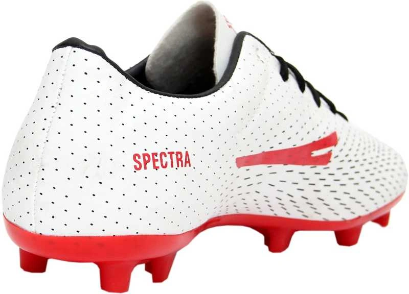 Sega Spectra Football Shoes with Spikes-Red / White-3-2