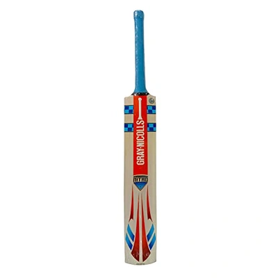 Gray Nicolls Nitro Smash Kashmir Willow Cricket Bat for Tennis Ball Cricket: Mid-Blade Design and Semi-Oval Handle for All-Rounders
