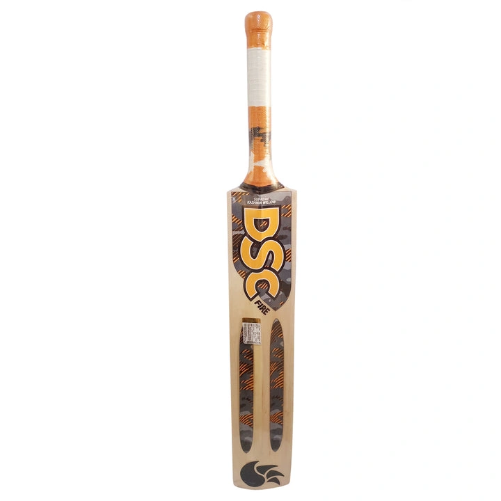 DSC Fire Tennis Cricket Bat: High-Quality Kashmir Willow Bat with Powerdrive Handle and Massive Edges for Powerful Strokes-37699