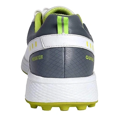 Sega Predator White Cricket Shoes For Men-White - Lime-10-2