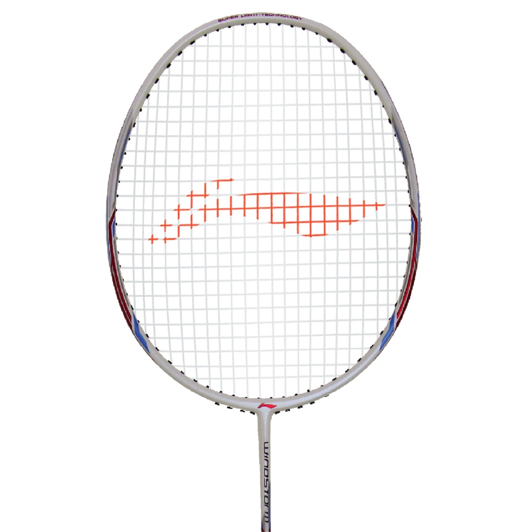 LI-NING WINDSTORM 75 BADMINTON RACKET-WHITE/RED-FS-2