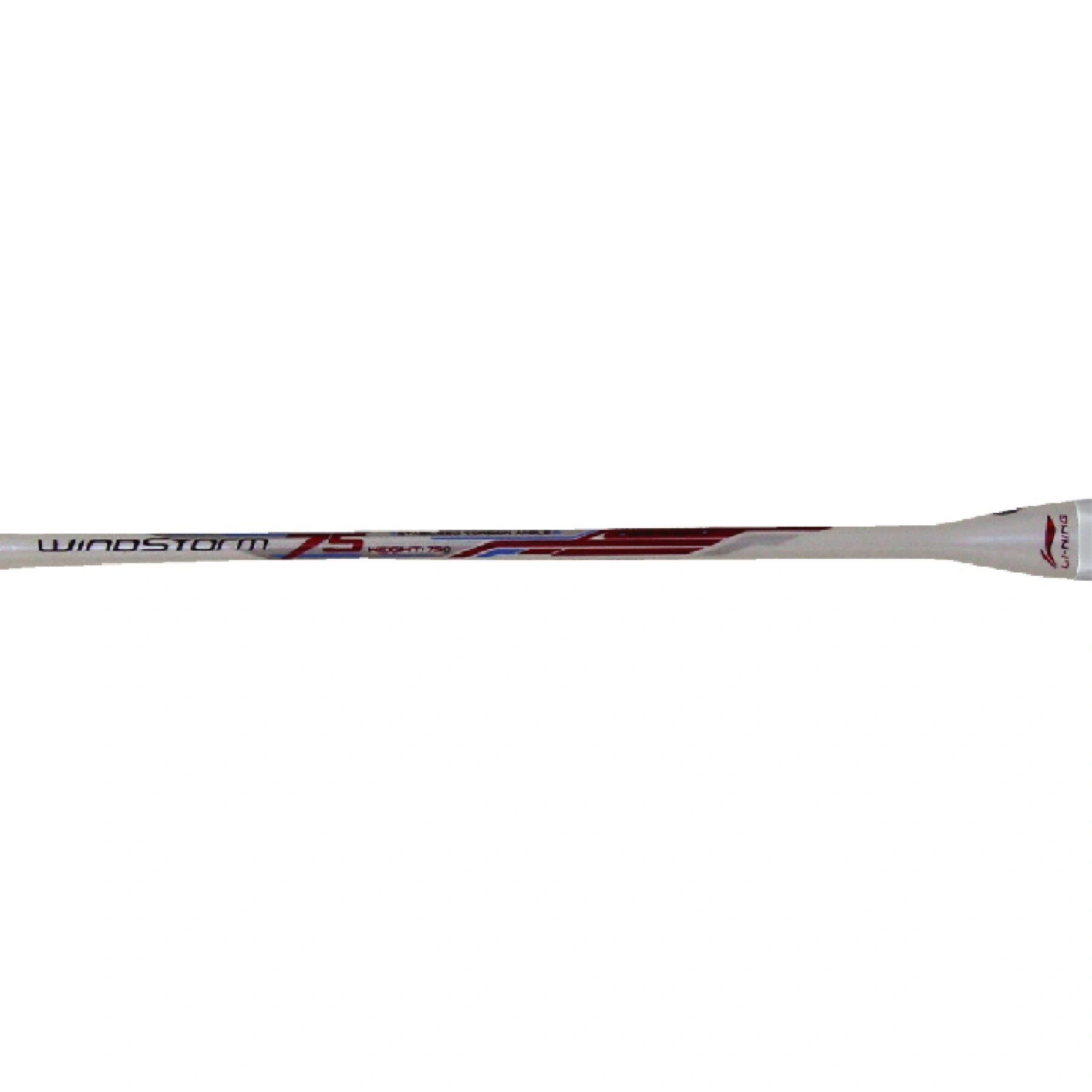 LI-NING WINDSTORM 75 BADMINTON RACKET-WHITE/RED-FS-4