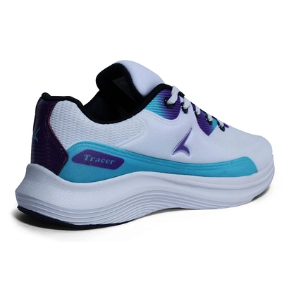 TRACER Women's Track-L-1351 Running Shoes-WHITE/PURPLE-3-2