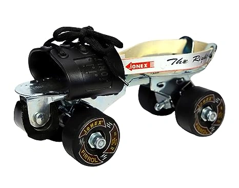 JJ JONEX Fibrol with Brake Adjustable Quad Roller Skates-1388