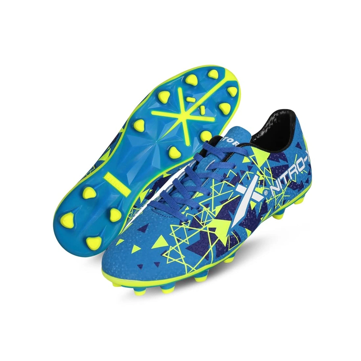 VECTOR X NITRO FOOTBALL SHOES-BLUE-GREEN-1-6