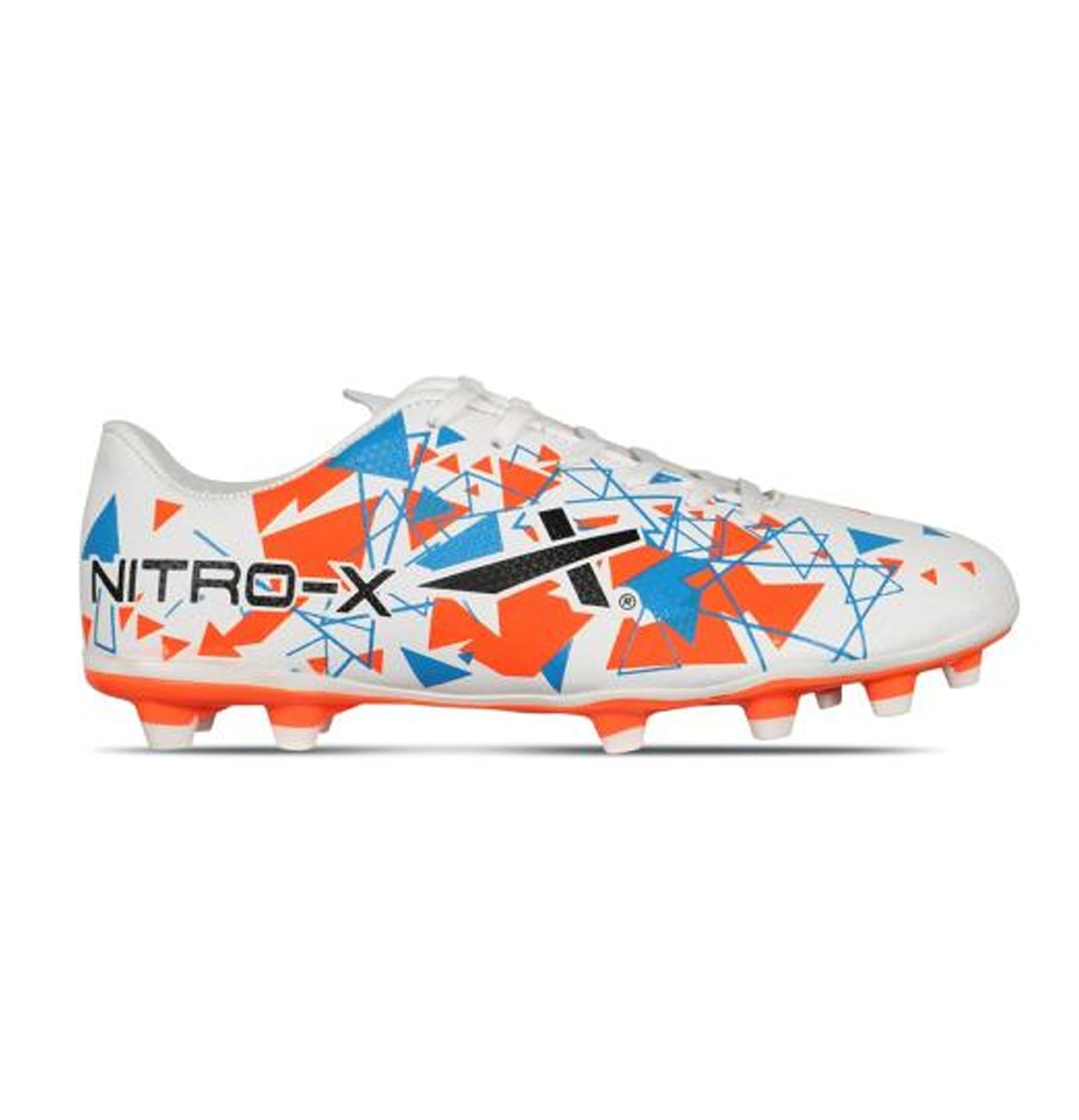 VECTOR X NITRO FOOTBALL SHOES-ORANGE/WHITE-1-2