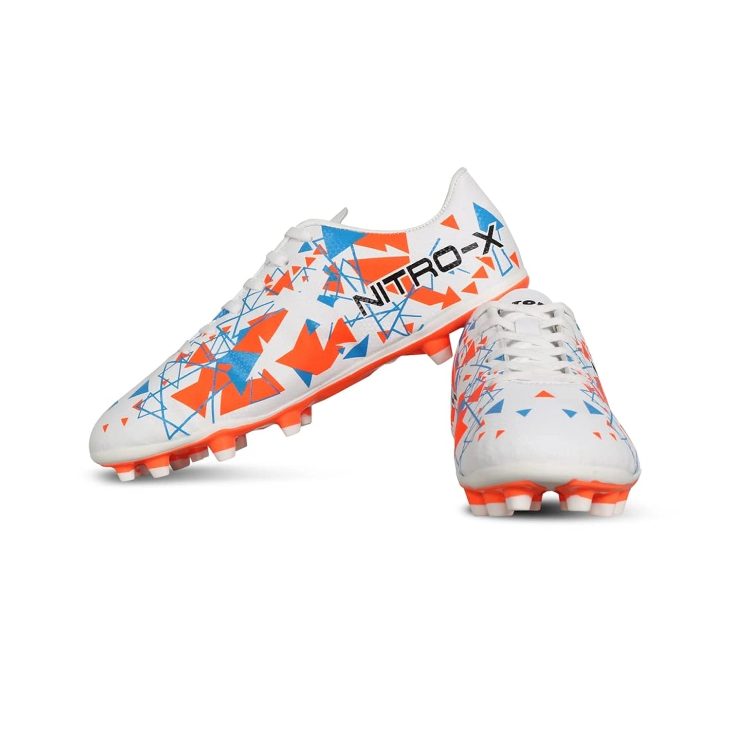 VECTOR X NITRO FOOTBALL SHOES-ORANGE/WHITE-2-6