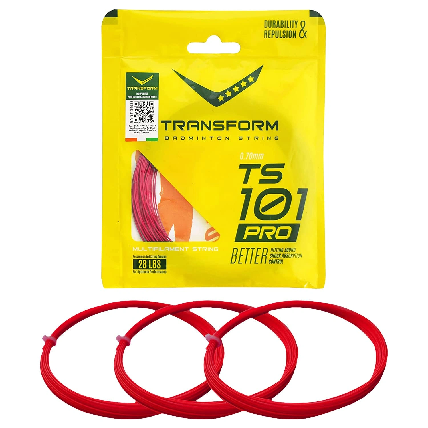 Transform String 101 Pro Badminton String (1 Pcs)-44312