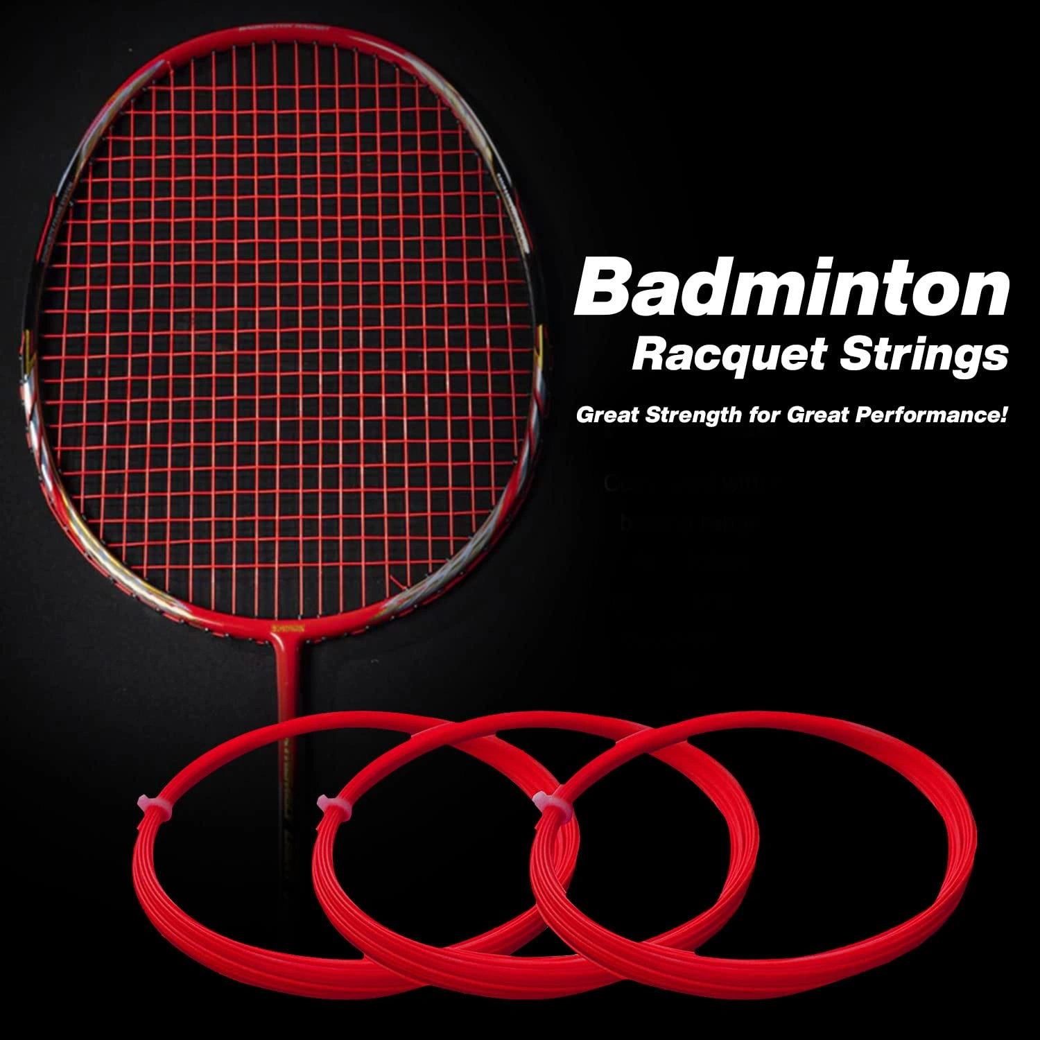 Transform String 101 Pro Badminton String (1 Pcs)-RED-2