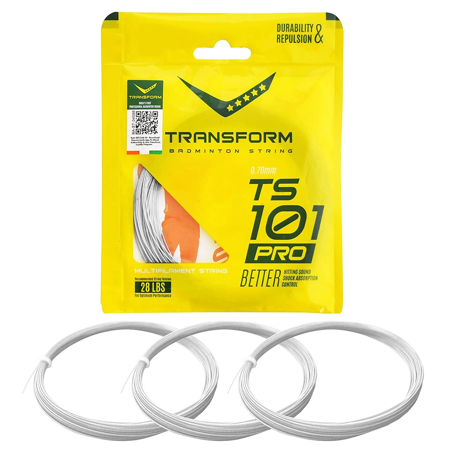 Transform String 101 Pro Badminton String (1 Pcs)-44474