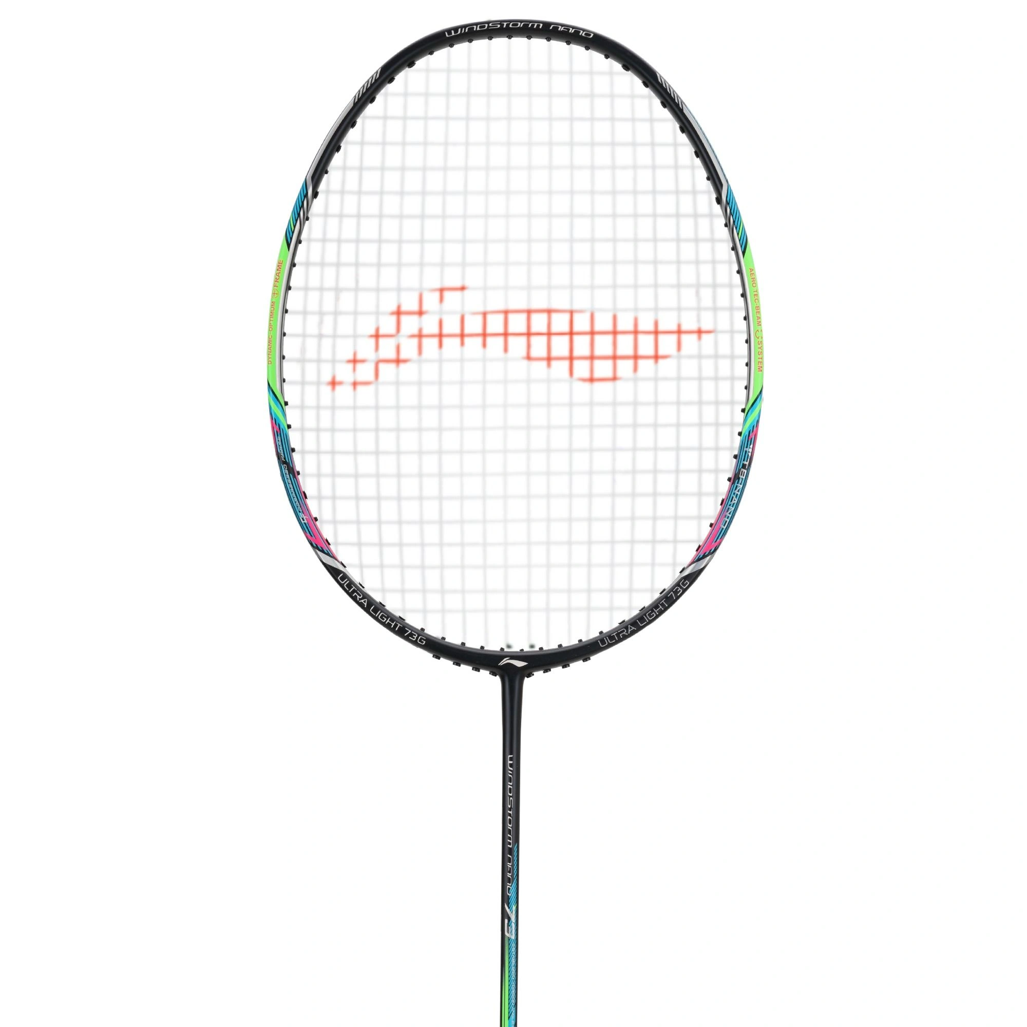 Li-Ning Windstorm Nano 73 Carbon Fibre Professional Badminton Racquet-BLACK-FS-1