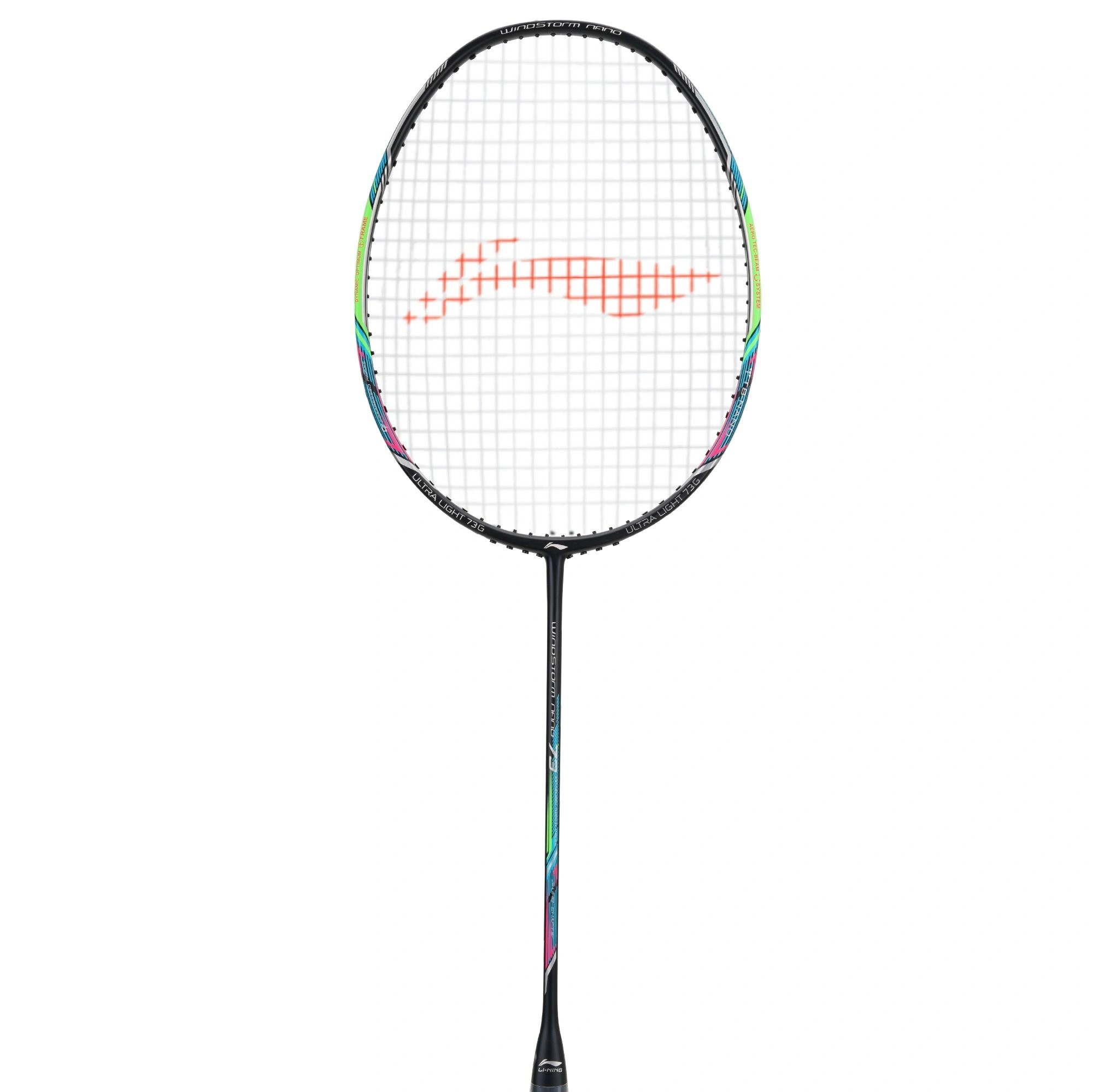 Li-Ning Windstorm Nano 73 Carbon Fibre Professional Badminton Racquet-BLACK-FS-2