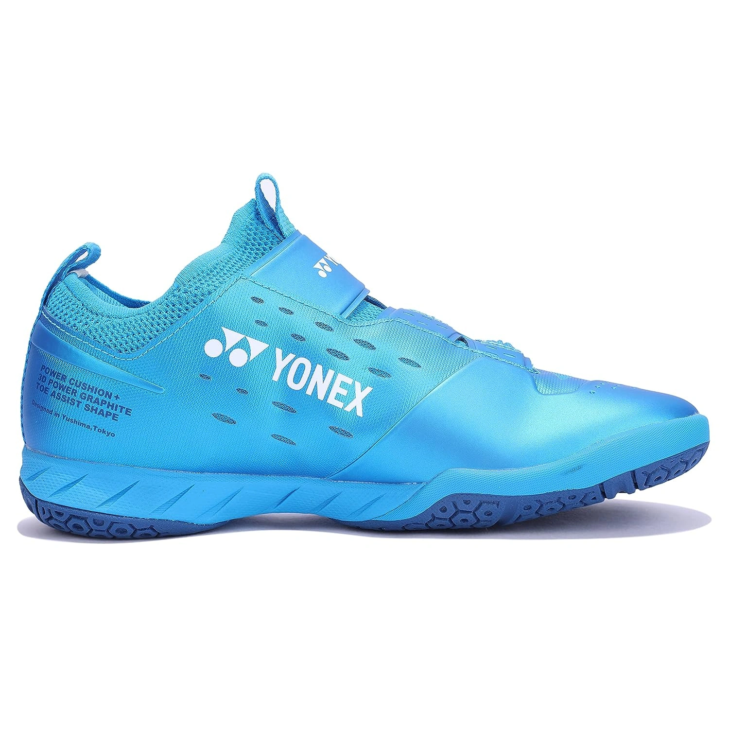 YONEX SHB Infinity 2 EX Power Cushion Badminton Shoes-7-METALIC BLUE-1