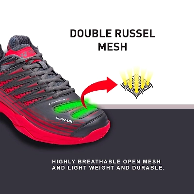 YONEX Tour Dominant 2 Badminton Shoes-9-CARBON RED-5